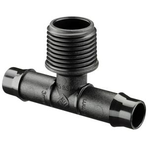 Pope 13 x 15mm Barbed Male Threaded Tee - Single