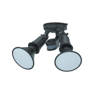 Arlec Twin Head Hardwired Floodlight With Sensor