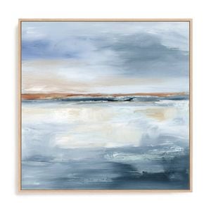Artey | Sundown Horizon II - Framed Canvas - Natural Frame - 64 x 64cm