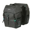 Basil Discovery Double Bag Black 18l Black