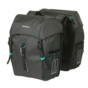 Basil Discovery Double Bag Black 18l Black