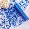 Catzon Table Runner Roll Sequin Foil Metallic Cloths for Christmas Decor-Blue