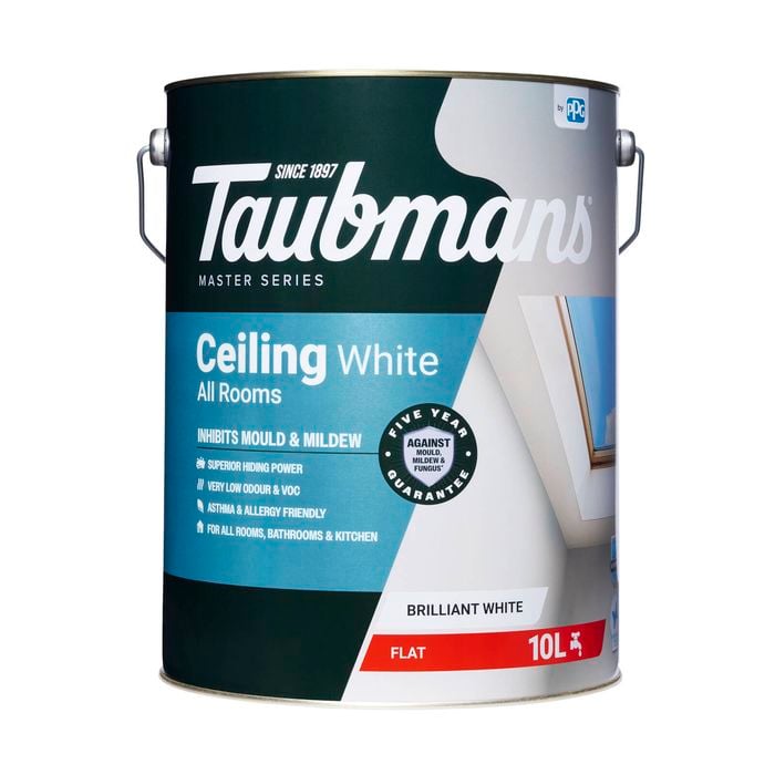 Taubmans 10L Ceiling Brilliant White