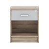 Ivan Bedside Table- Oak/light Grey