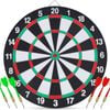 15" Dartboard Dart Board with Steel Darts Professional Competition Party Game