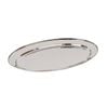 Argon Tableware Oval Serving Platter - 40 x 27cm - Stainless Steel Dinner Tray Oval Plate Small Appetizer Serving Dishes