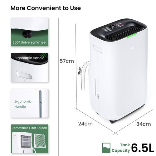 ADVWIN Air Dehumidifiers 30L/Day for Room Home Bathroom Basements ...