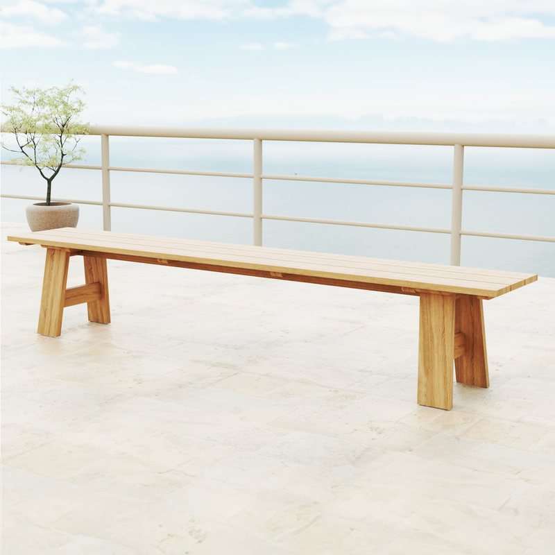 230cm Bordeaux Bench