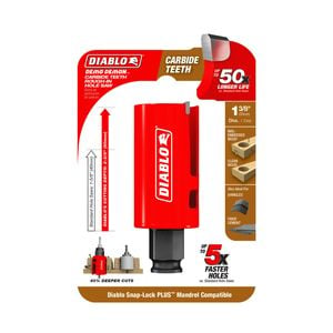 Diablo 1-3/8'' Demo Demon Carbide Teeth Rough-in-Hole Saw
