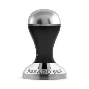 Pesado 58.5 Metal Tamper - Black  Silver  58.5mm