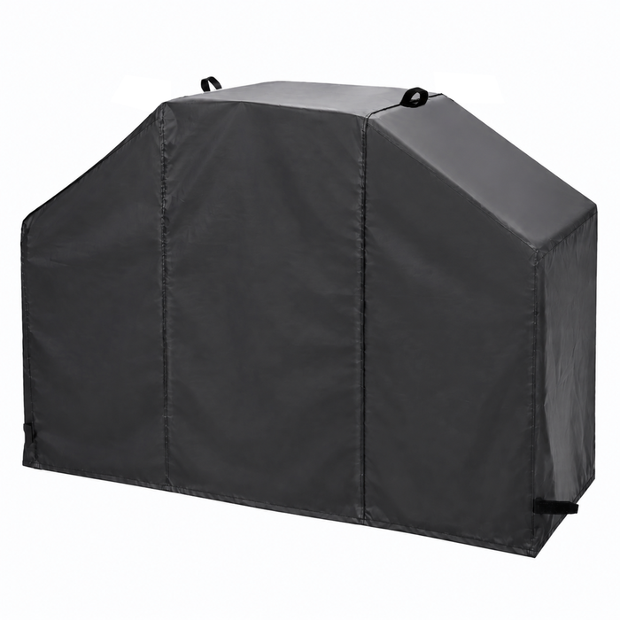 Jumbuck Black 4 Burner Hooded BBQ Cover