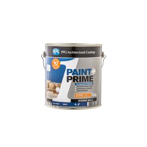 PPG Paints 4L White Low Sheen 1 Paint And Prime 