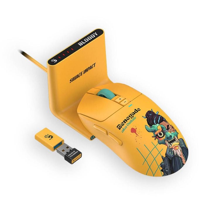 Bloody R72 Ultra Duo Renegade Sunset Full Size Rapidsnap Wireless Gaming Mouse