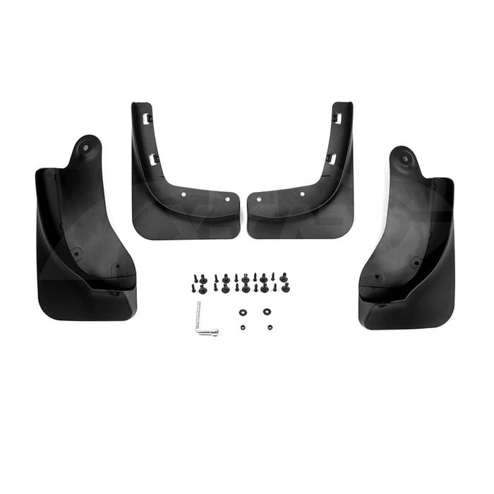 Tesla Model Y 2022-2025 Mud Flaps Guards Mudguard Front and Rear Set - Medium Edge PP Version