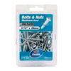 Zenith 3/16" x 38mm Bolt And Nut Zinc Plated Mushroom Head - 50 Pack