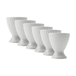 6pk Maxwell & Williams Basics Diamonds Egg Cup Durable Porcelain - White