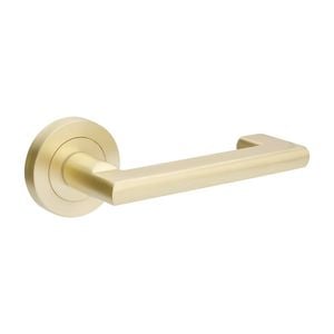 Zanda 165mm Satin Brass Epic Return Privacy Set Includes Integrated Prvacy Kit