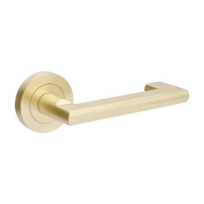 Zanda 165mm Satin Brass Epic Return Privacy Set Includes Integrated Prvacy Kit
