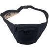 FIB Byron Canvas Bum  Waist Belt Travel Pack in Black