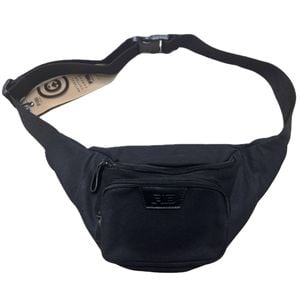 FIB Byron Canvas Bum  Waist Belt Travel Pack in Black
