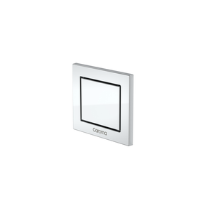 Caroma Invisi Series II Rectangular Satin Chrome Single Flush Button