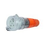 Deta 32A 500V Industrial 5 Pin Round Straight Socket 