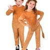 King of the Jungle Lion Halloween Costume for Kids – Jumpsuit with Tail &amp; Headband, Brown Colour, 6-8 Years