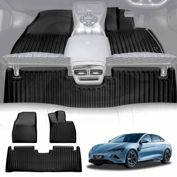 3D Floor Mats for BYD Seal 2023-Onwards Heavy Duty All Weather Car Mats Carpet Liner Set