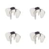4PK BarCraft Champagne & Prosecco Stainless Steel Wine Opener w/Claws 7cm SLV