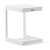 Santorini Outdoor Aluminium Slide Under Side Table White