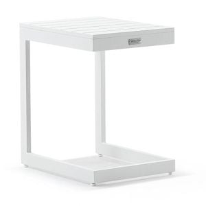 Santorini Outdoor Aluminium Slide Under Side Table White