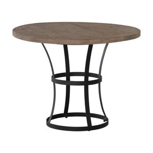 1825 Interiors Newcastle Round Dining Table Reclaimed Pine Metal Furniture