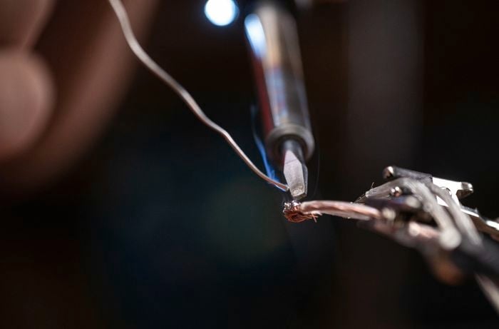 Soldering iron to cool down