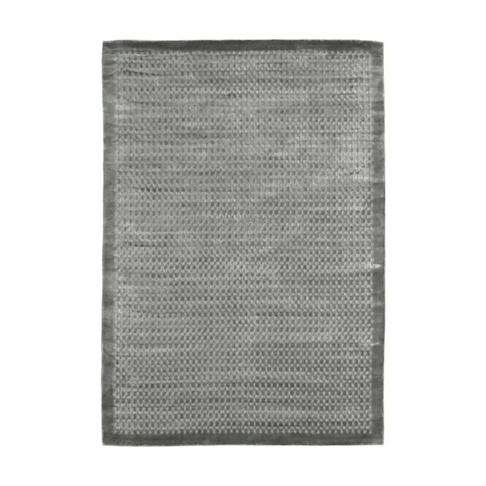 Colorscope luxe spotted contemporary indoor rug pure viscose steel 200x300cm