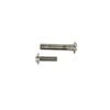 Hafele M4 Nickel Plated Screw And Sleeve - 8 Pack