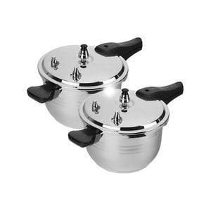 SOGA 2 Pack 3L Commercial Stainless Steel Pressure Cookers