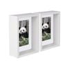 Nicola Spring 5" X 7" White 3d Deep Box Photo Frames - 4" X 6" Mount - Pack Of 2