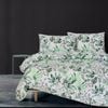 Amsons Pure Cotton Groove Queen Bedspread Set - Green/White