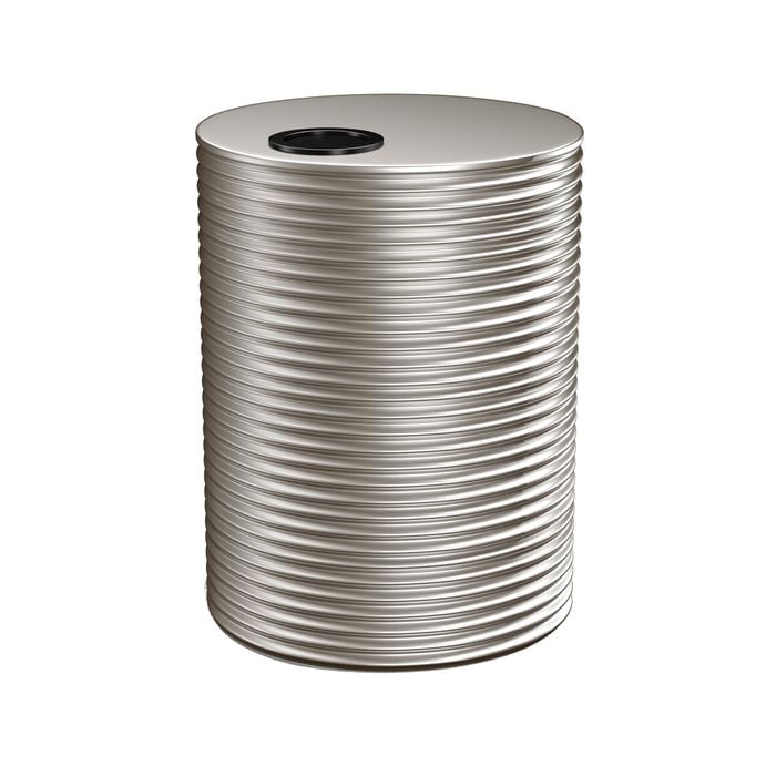 Kingspan 2000L Round Steel Water Tank - 1200mm x 1860mm Dune