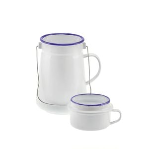 Falcon Tea Can & Mug Set White & Blue
