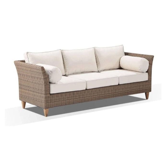 Carolina 3 Seater Outdoor Wicker Lounge - Harper