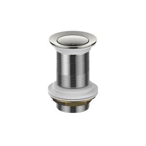 Greens 32mm Brushed Nickel No overflow Pop-Up Basin Waste