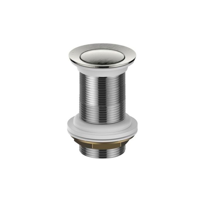 Greens 32mm Brushed Nickel No overflow Pop-Up Basin Waste