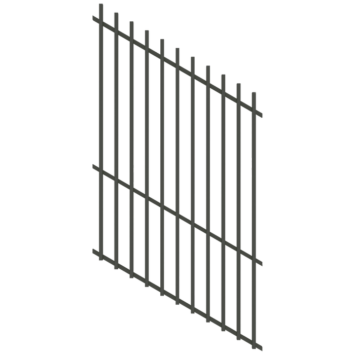 ProtectorAl 350 - 1200 x 1800mm Woodland Grey Raked 16-30º Batten Pool Fence Panel