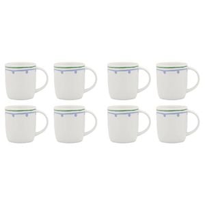 2x 4pc Porto Fiesta Mugs Set w/ Handle Drinking Cup 300ml - Lilac