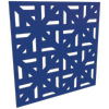 ProtectorAl 300-1200 x 300-1200mm Dark Blue/Gloss White Mosaic Unframed Composite Deco Panel