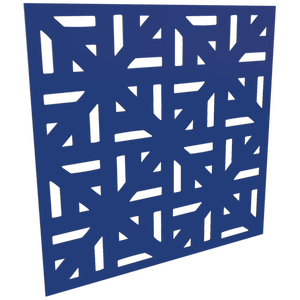 ProtectorAl 300-1200 x 300-1200mm Dark Blue/Gloss White Mosaic Unframed Composite Deco Panel