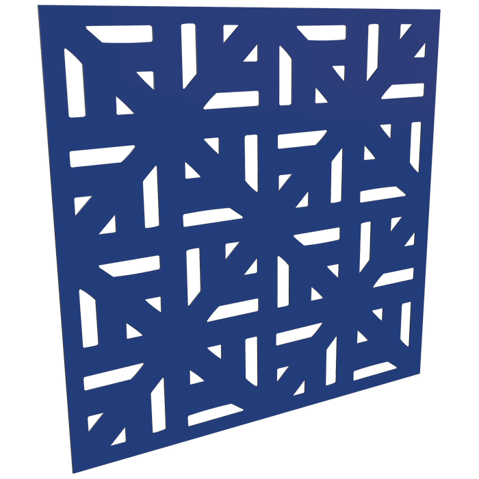 ProtectorAl 300-1200 x 300-1200mm Dark Blue/Gloss White Mosaic Unframed Composite Deco Panel