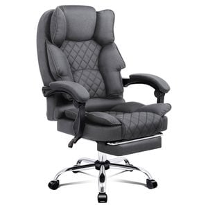 ALFORDSON Office Chair Grey Fabric
