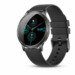 Smart Watch For Women – Sport Fitness Tracker With Custom Watch Faces, Bluetooth Calling & Luxury Design Black Rubber